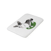 Blauer Bath matt / Haustier. Badematte (Schrägansicht)