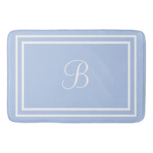 Blauer Bathmatte oder Name