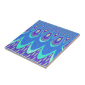 Blauer Batik Fliese (Seite)