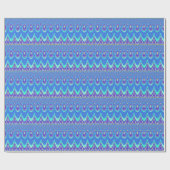 Blauer Batik Geschenkpapier (Flach)