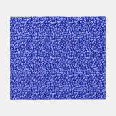 Blauer Batik-Leopard - Fleece-Decke Fleecedecke (Vorderseite (Horizontal))