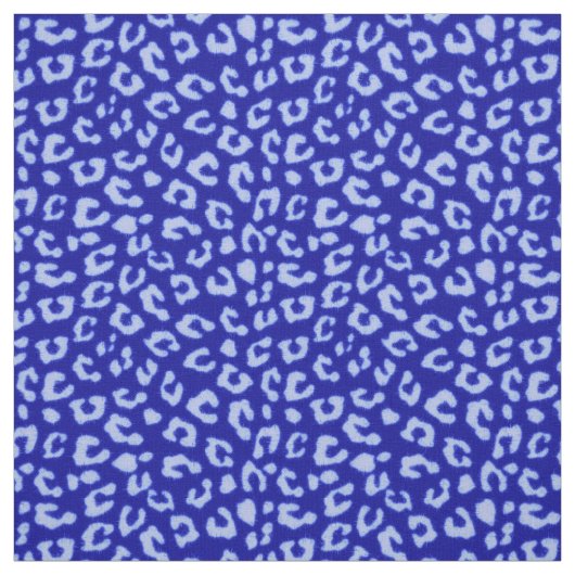 Blauer Batik Leopard - Stoff (Muster)