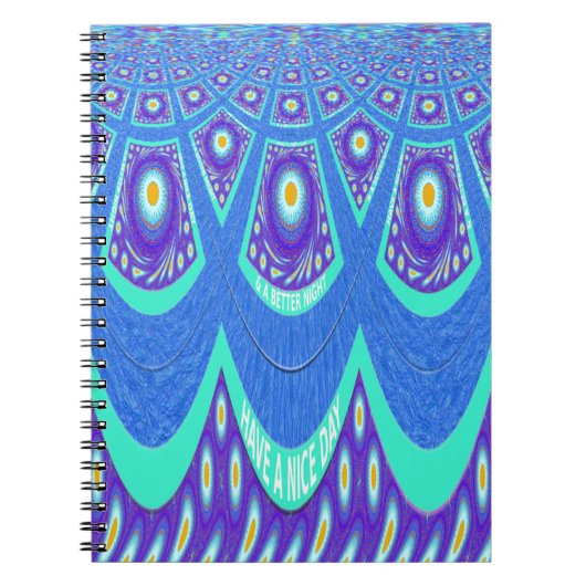 Blauer Batik Notizblock (Vorderseite)