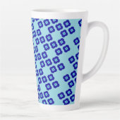 Blauer Bauch Eye Vier-Petal-Floral Amulets Muster Milchtasse (Rechts)