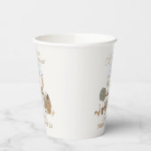 Blauer Bauer Marktplatz Frische Brautparty Pappbecher (Links)