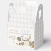 Blauer Bauer Marktplatz Frische Pasta machen Geschenkschachtel (Offen)