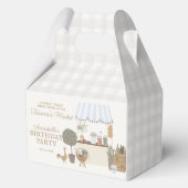 Blauer Bauer Marktplatz Frische Pasta machen Geschenkschachtel (Rückseite)