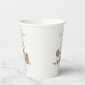 Blauer Bauer Marktplatz Frische Pasta machen Pappbecher (Links)