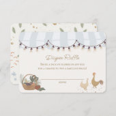 Blauer Bauer Marktzugangsanzeiger Begleitkarte (Vorne/Hinten)