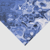 Blauer Baum-abstraktes Geschenk-Seidenpapier Seidenpapier (Ausschnitt)