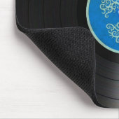 Blauer Baum der Leben-VinylRekordalbum-Grafik Mousepad (Ecke)