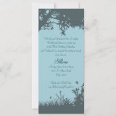 Blauer Baum Einladung (Vorderseite)