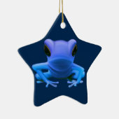 Blauer Baum-Frosch Keramik Ornament (Rechts)