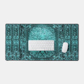 Blauer Baum Schreibtischunterlage (Tastatur & Maus)