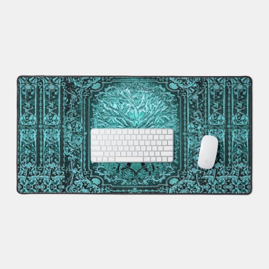 Blauer Baum Schreibtischunterlage (Tastatur & Maus)