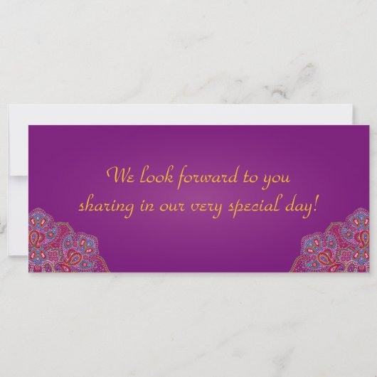 Blauer Baum / Snowf Boarding Pass Einladung Hochze (Rückseite)