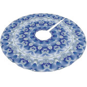 Blauer Baumschürze Polyester Weihnachtsbaumdecke (Schrägansicht)