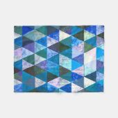 Blauer Bayou Fleecedecke (Vorderseite (Horizontal))