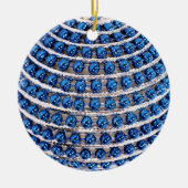 Blauer Beatenkornament Keramikornament (Vorne)