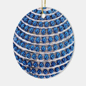 Blauer Beatenkornament Keramikornament (Links)