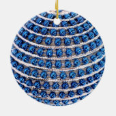 Blauer Beatenkornament Keramikornament (Hinten)