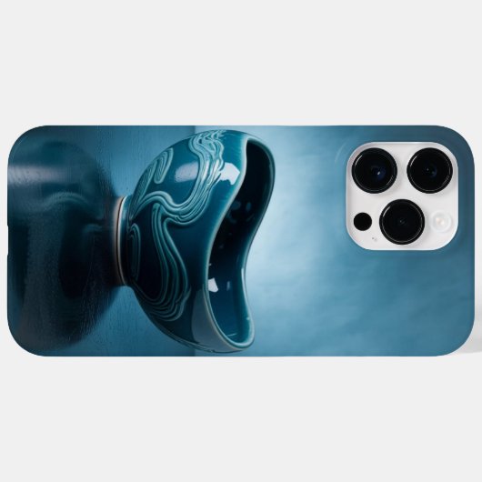 Blauer Becher Fall Case-Mate iPhone Hülle (Rückseite (Horizontal))