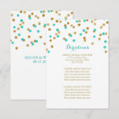 Blauer Begleitkarte (Vorne/Hinten)