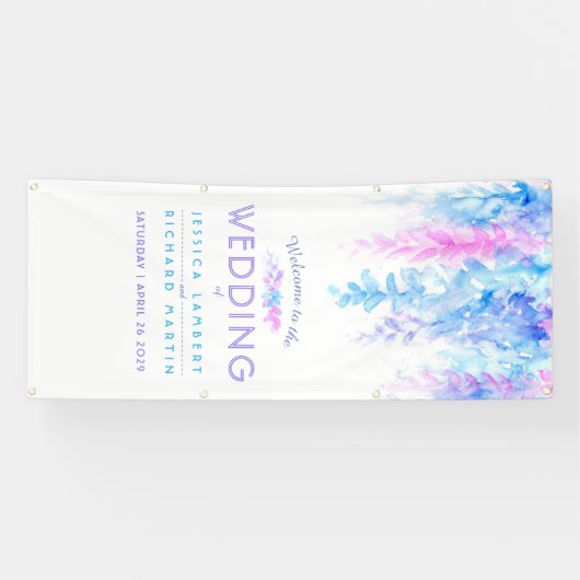 Blauer Begrüßungsbanner Banner (Horizontal)