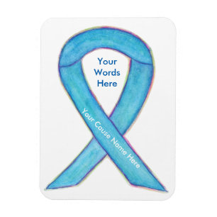 Blauer Bekanntheitsgrad Band Custom Ursache Gesche Magnet