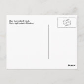Blauer benutzerdefinierter LKW Postkarte (Rückseite)