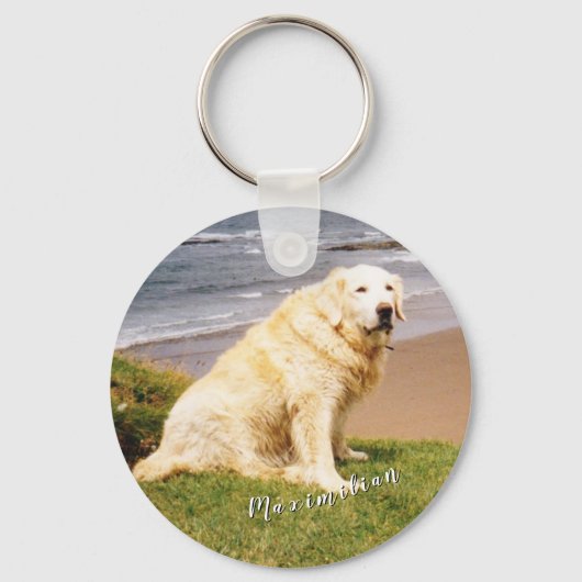 Blauer benutzerdefinierter Text des übergeordneten Schlüsselanhänger (Rückseite)