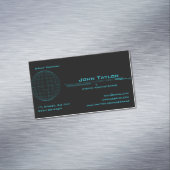 Blauer Bereichneoncyber Magnetische Visitenkarte (Beispiel)