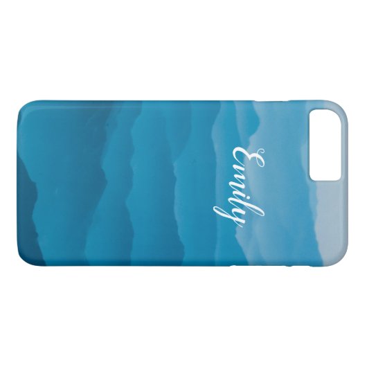 Blauer Berg Case-Mate iPhone Hülle (Rückseite (Horizontal))