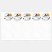 Blauer Berg Etiketten (Blatt)