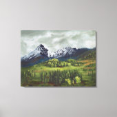 Blauer Berg im Fernen Norden: Leinwand Standard (Vorderseite)