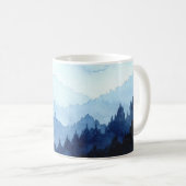 Blauer Berg Kaffeetasse (VorderseiteRechts)