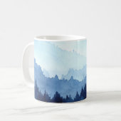 Blauer Berg Kaffeetasse (Vorderseite Links)