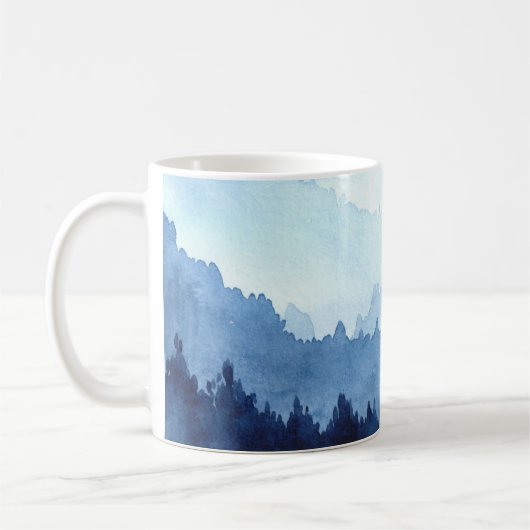 Blauer Berg Kaffeetasse (Links)