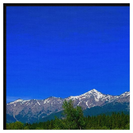 Blauer Berg Majestät Stoff (Muster)