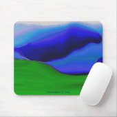 Blauer Berg Mousepad (Mit Mouse)