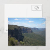 Blauer Berg Postkarte (Vorne/Hinten)