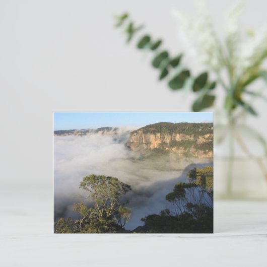 Blauer Berg Postkarte (Stehend Vorderseite)