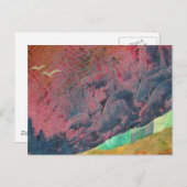 Blauer Berg Postkarte (Vorne/Hinten)