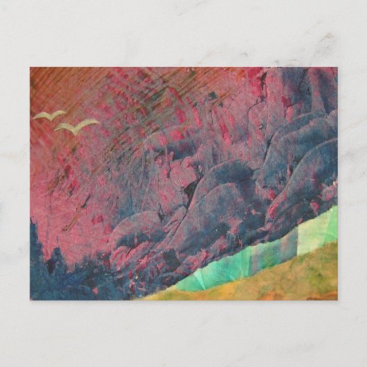 Blauer Berg Postkarte (Vorderseite)