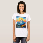 Blauer Berg T-Shirt (Vorne ganz)
