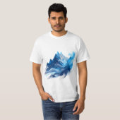 Blauer Berg T-Shirt (Vorne ganz)