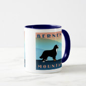 Blauer BergBernese Hund Tasse (VorderseiteRechts)