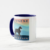 Blauer BergBernese Hund Tasse (Vorderseite Links)