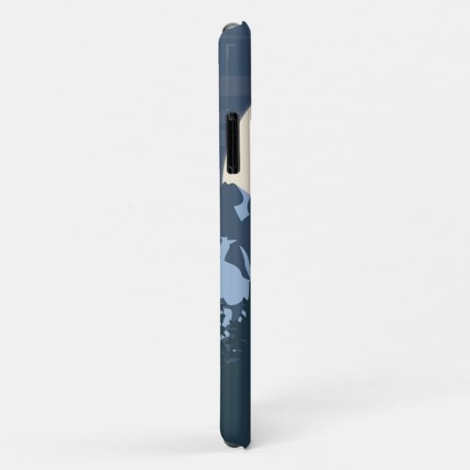 Blauer Bergblick Case-Mate iPhone Hülle (Hinten/Rechts)