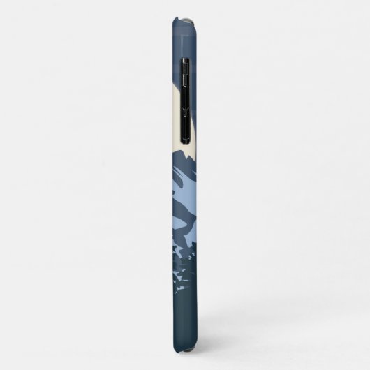 Blauer Bergblick Case-Mate iPhone Hülle (Hinten/Links)